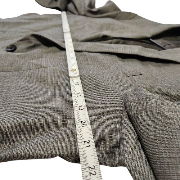 Jm Haggar Blazer For Men Size 42R Slim Fit Gray Color 2 Buttons Lined New - Picture 6 of 13